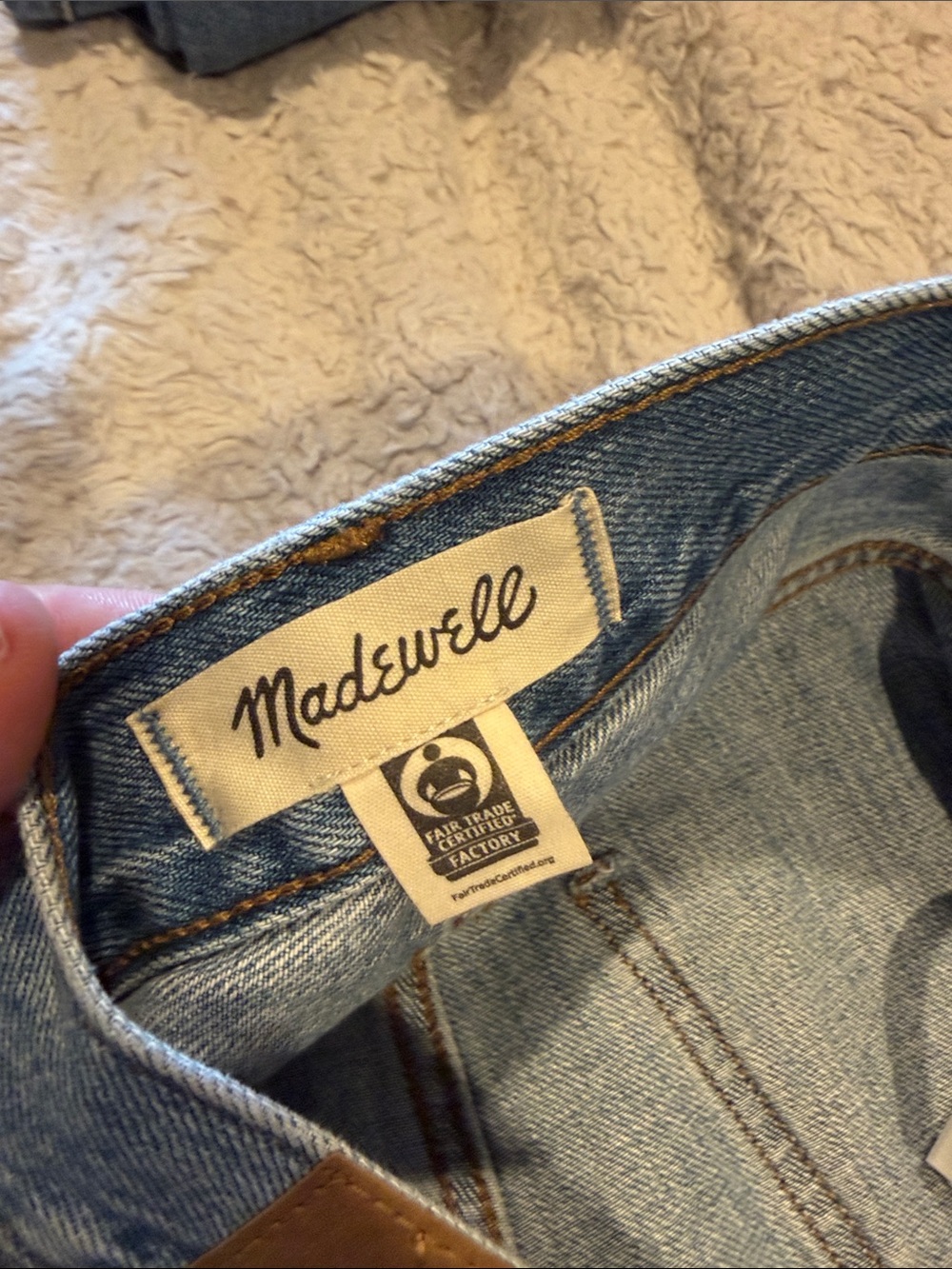 Madewell Light Wash Super Wide Leg Jeans - Picture 4 of 4